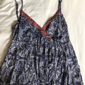 American Rag Printed Blue Tank